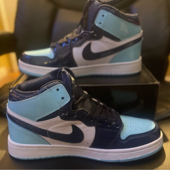Air Jordan 1 Retro High OG ‘Blue Chill’ Brand New Size 9 - Picture 2 of 4